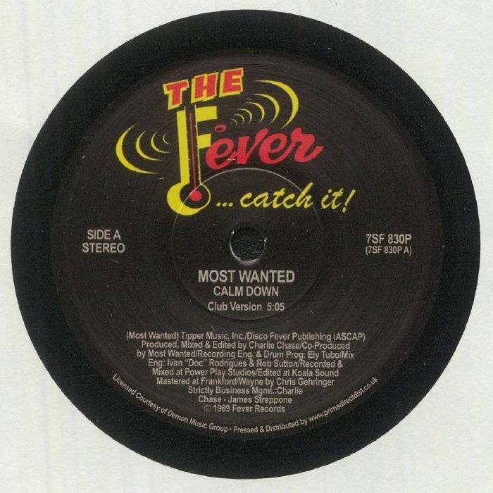 MOST WANTED - Calm Down (Record Store Day RSD 2022) vinyl sleeve