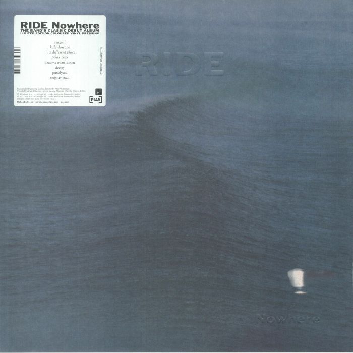 RIDE - Nowhere (reissue) vinyl sleeve