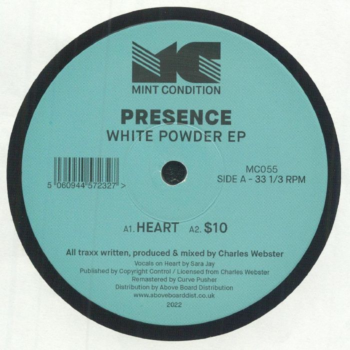 PRESENCE - White Powder EP vinyl sleeve