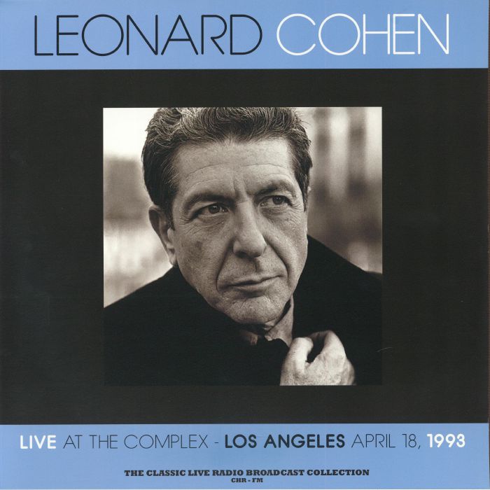 COHEN, Leonard - Live At The Complex 1993 vinyl sleeve