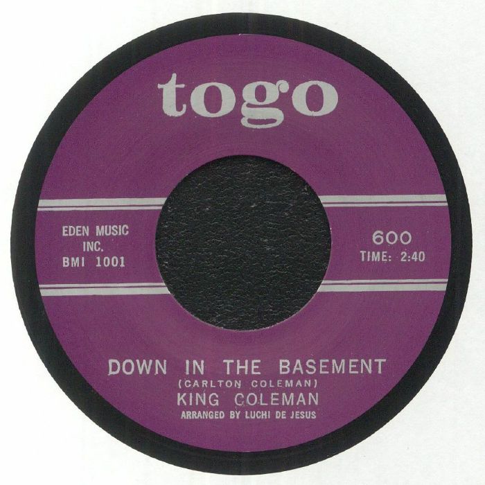 KING COLEMAN - Down In The Basement vinyl sleeve