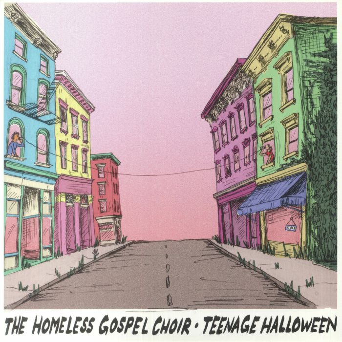 HOMELESS GOSPEL CHOIR, The/TEENAGE HALLOWEEN - The Homeless Gospel Choir & Teenage Halloween vinyl sleeve
