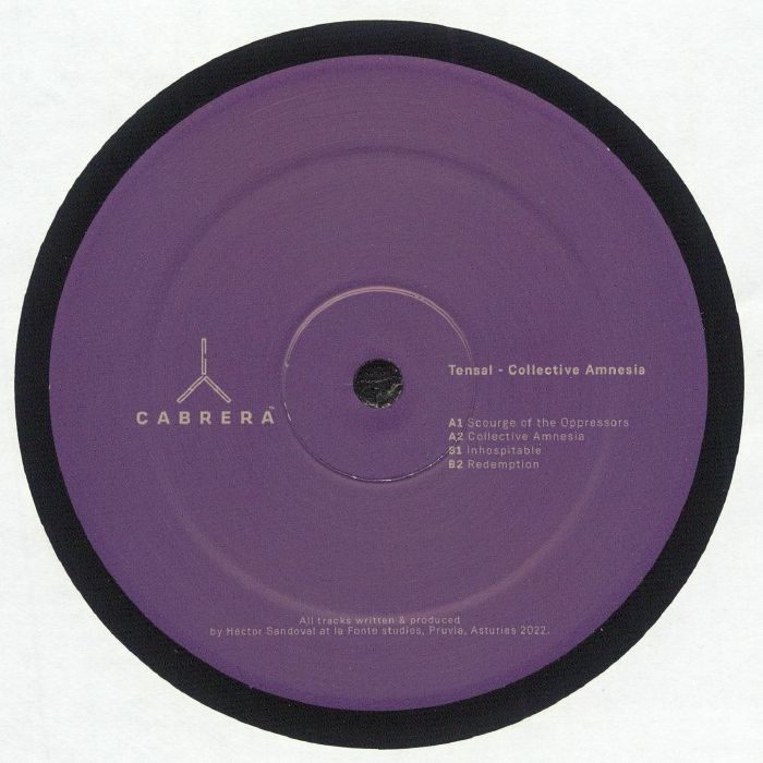 TENSAL - Collective Amnesia EP vinyl sleeve