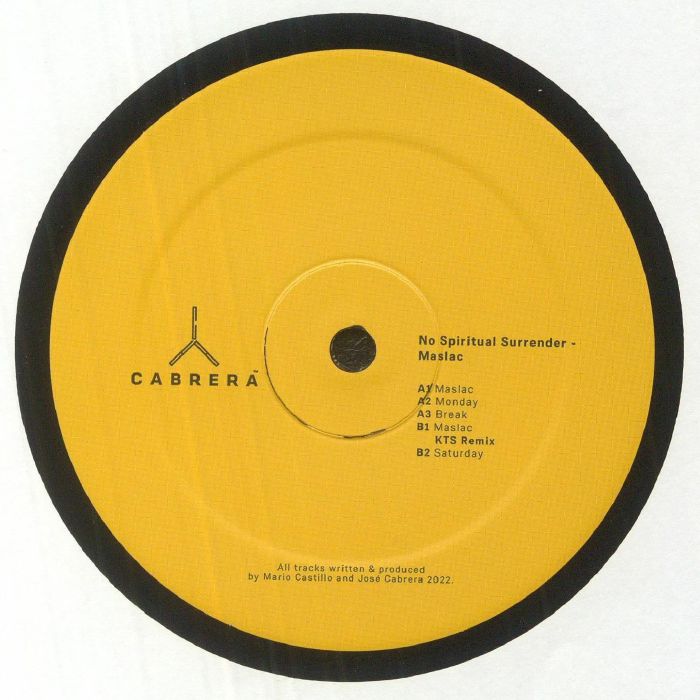 NO SPIRITUAL SURRENDER - Maslac vinyl sleeve