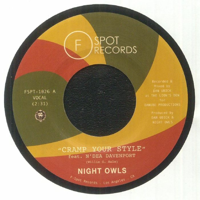 NIGHT OWLS - Cramp Your Style vinyl sleeve
