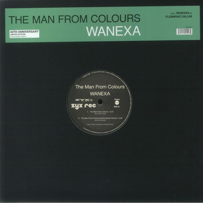 WANEXA - The Man From Colours (40th Anniversary reissue) vinyl sleeve