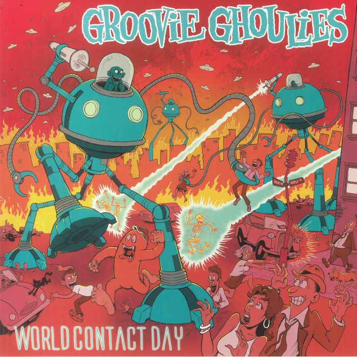 GROOVIE GHOULIES - World Contact Day (reissue) vinyl sleeve