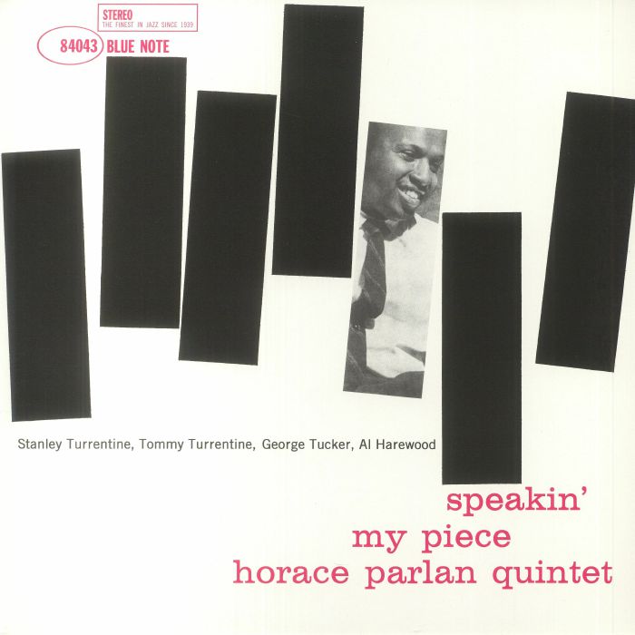 HORACE PARLAN QUINTET - Speakin' My Piece (remastered) vinyl sleeve