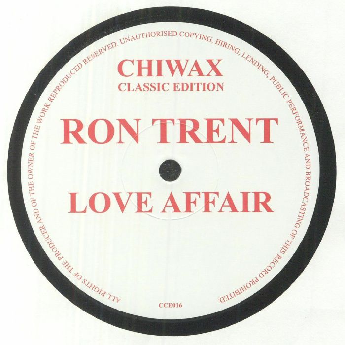 TRENT, Ron - Love Affair (reissue) vinyl sleeve