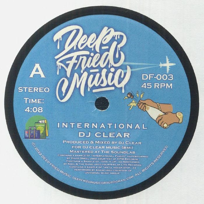 DJ CLEAR - International vinyl sleeve
