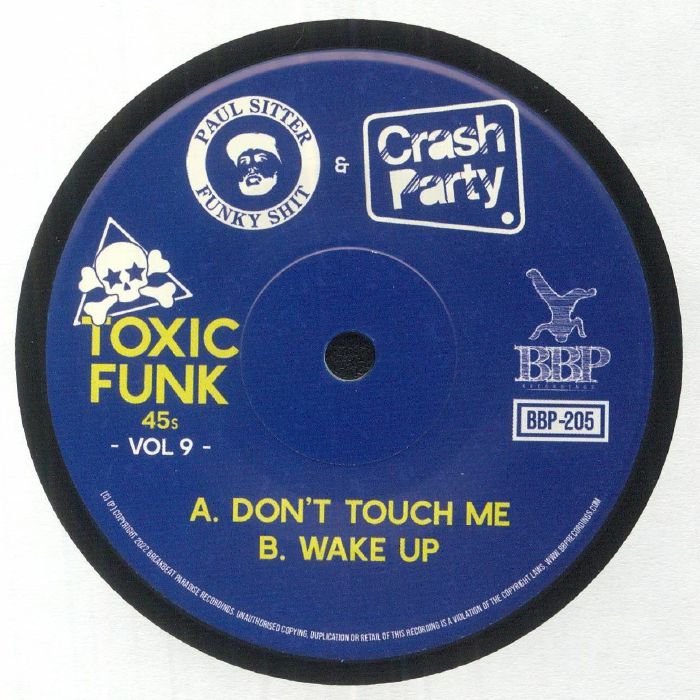 PAUL SITTER/CRASH PARTY - Toxic Funk Vol 9 vinyl sleeve
