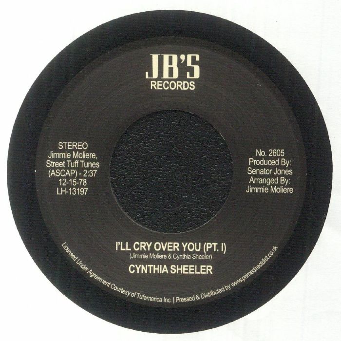 SHEELER, Cynthia - I'll Cry Over You (Record Store Day RSD 2023) vinyl sleeve
