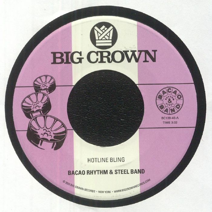 BACAO RHYTHM & STEEL BAND - Hotline Bling vinyl sleeve