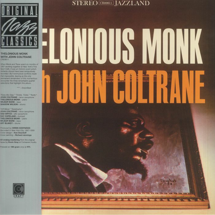 MONK, Thelonious with JOHN COLTRANE - Thelonious Monk With John Coltrane vinyl sleeve