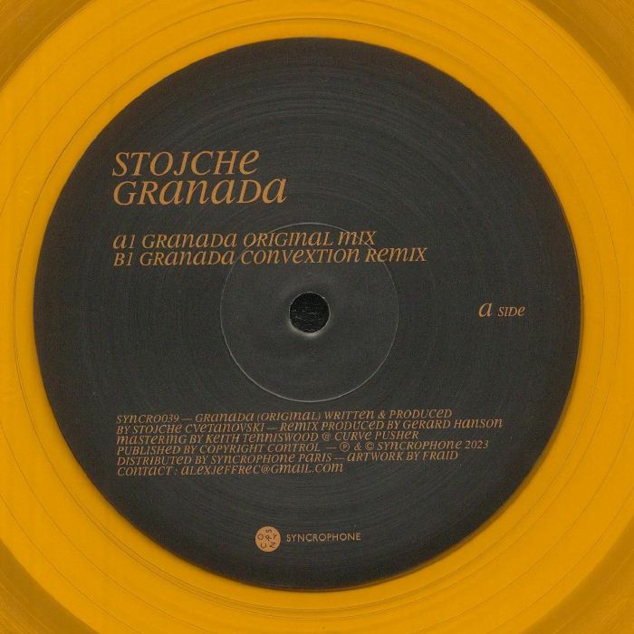STOJCHE - Granada vinyl sleeve