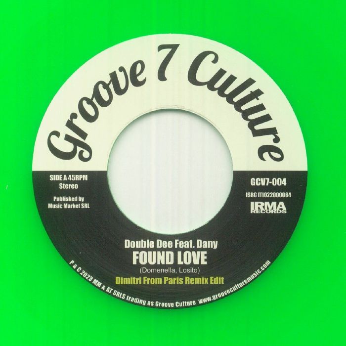 DOUBLE DEE/JESTOFUNK - Found Love vinyl sleeve