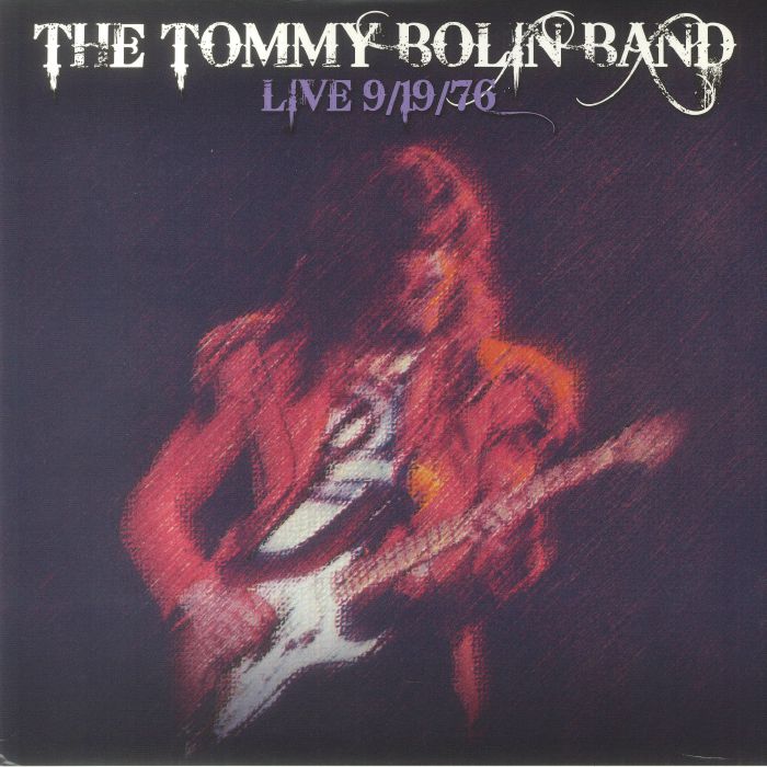 TOMMY BOLIN BAND, The - Live 9/19/76 (reissue) vinyl sleeve