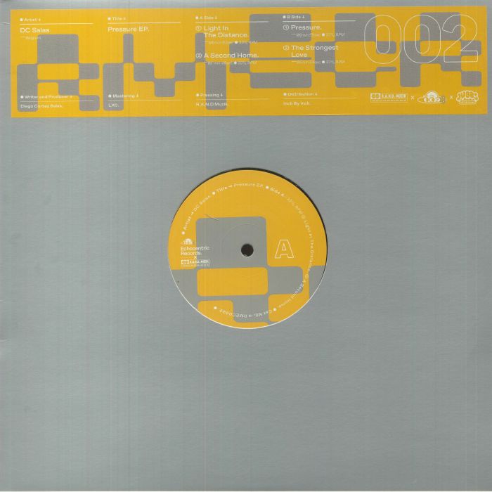 DC SALAS - Pressure EP vinyl sleeve