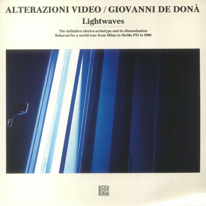 ALTERAZIONI VIDEO/GIOVANNI DE DONA - Lightwaves vinyl sleeve