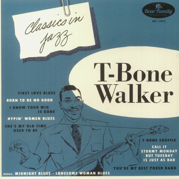 WALKER, T Bone - Classics In Jazz (reissue) vinyl sleeve