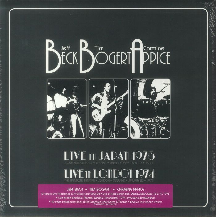 BECK, Jeff/TIM BOGERT/CARMINE APPICE - Live In Japan 1973 & Live In London 1974 vinyl sleeve