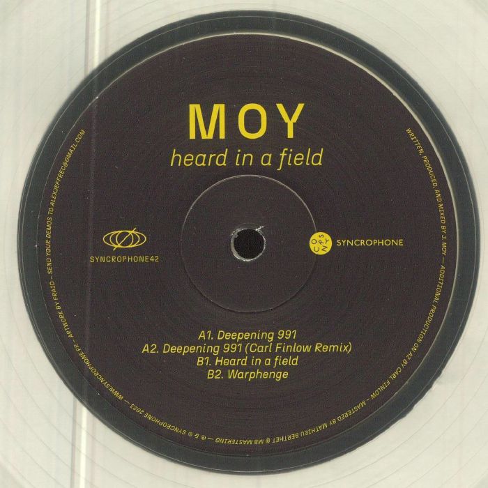 MOY - Heard In A Field vinyl sleeve