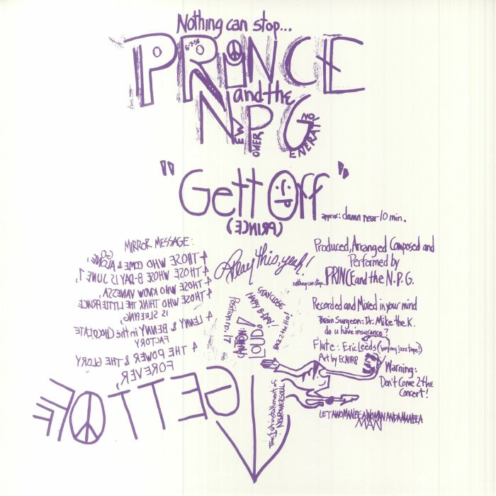 PRINCE/THE NEW POWER GENERATION - Gett Off (Record Store Day RSD Black Friday 2023) vinyl sleeve