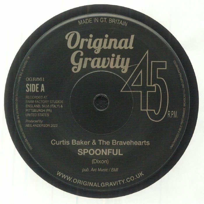BAKER, Curtis & THE BRAVEHEARTS - Spoonful vinyl sleeve
