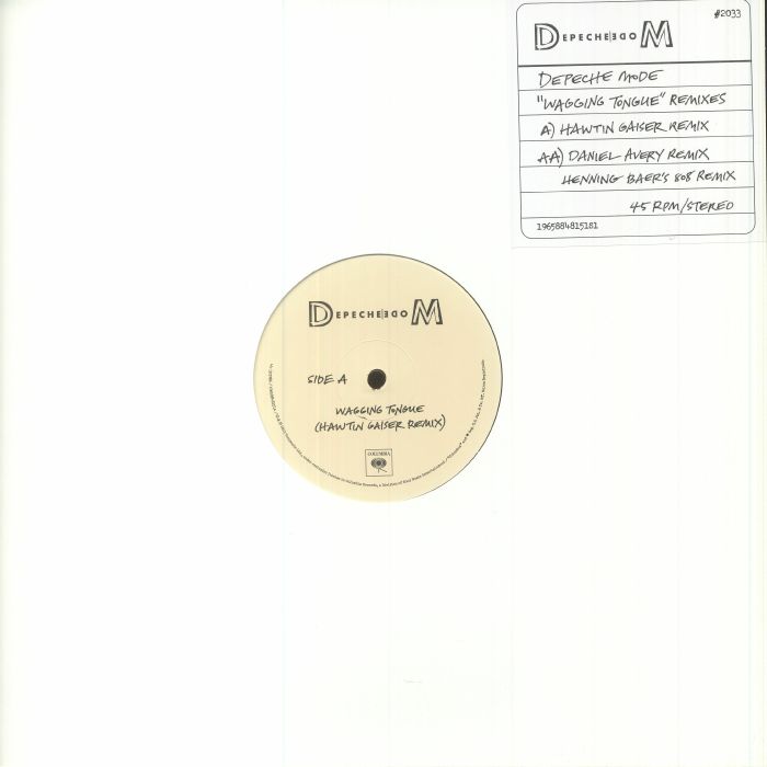 DEPECHE MODE - Wagging Tongues Remixes vinyl sleeve