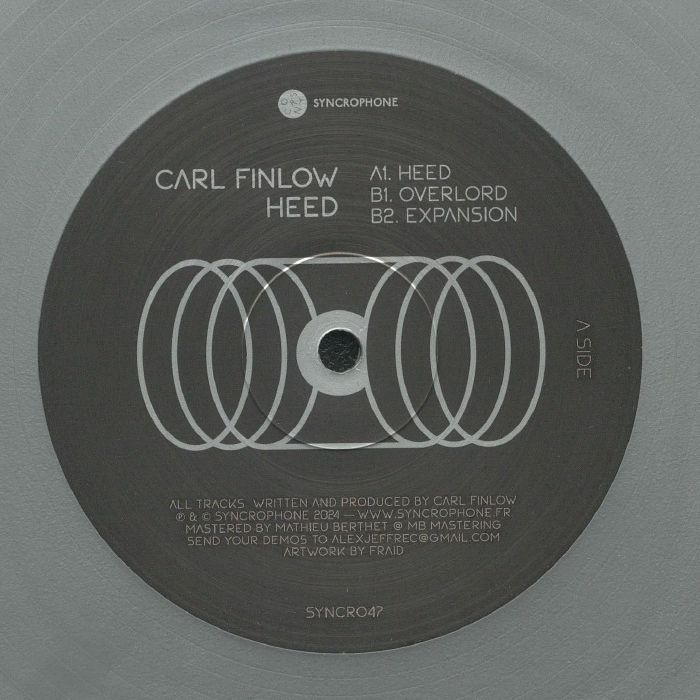 FINLOW, Carl - Heed vinyl sleeve