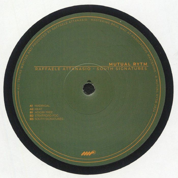 ATTANASIO, Raffaele, South Signatures vinyl sleeve